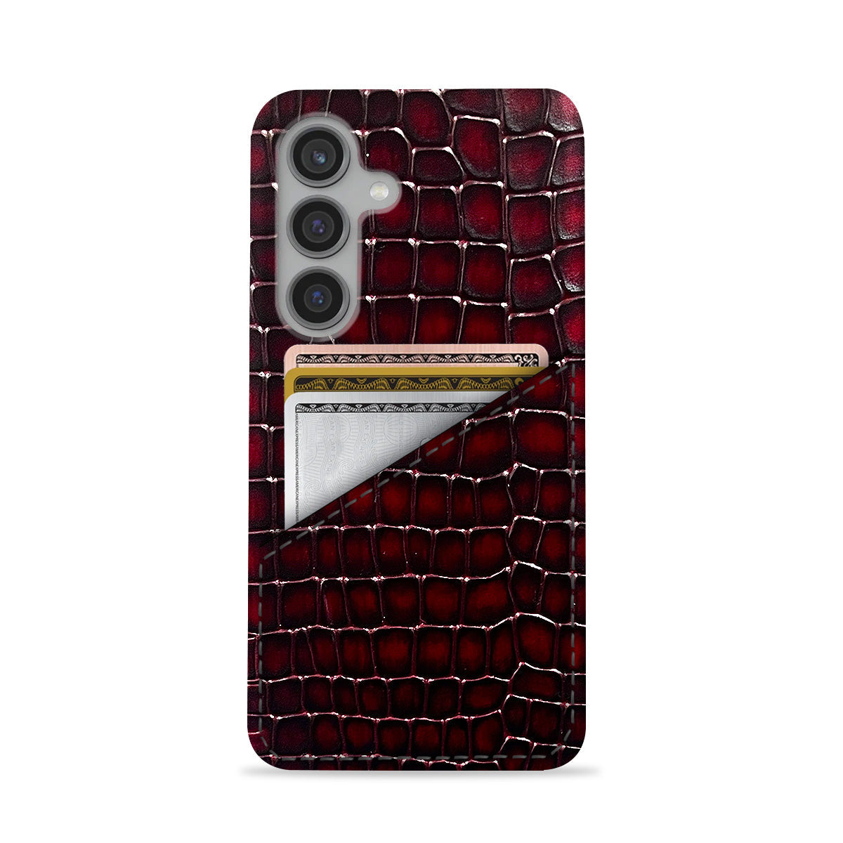 Galaxy S25 Plus Leather Case — Lusso Cardholder