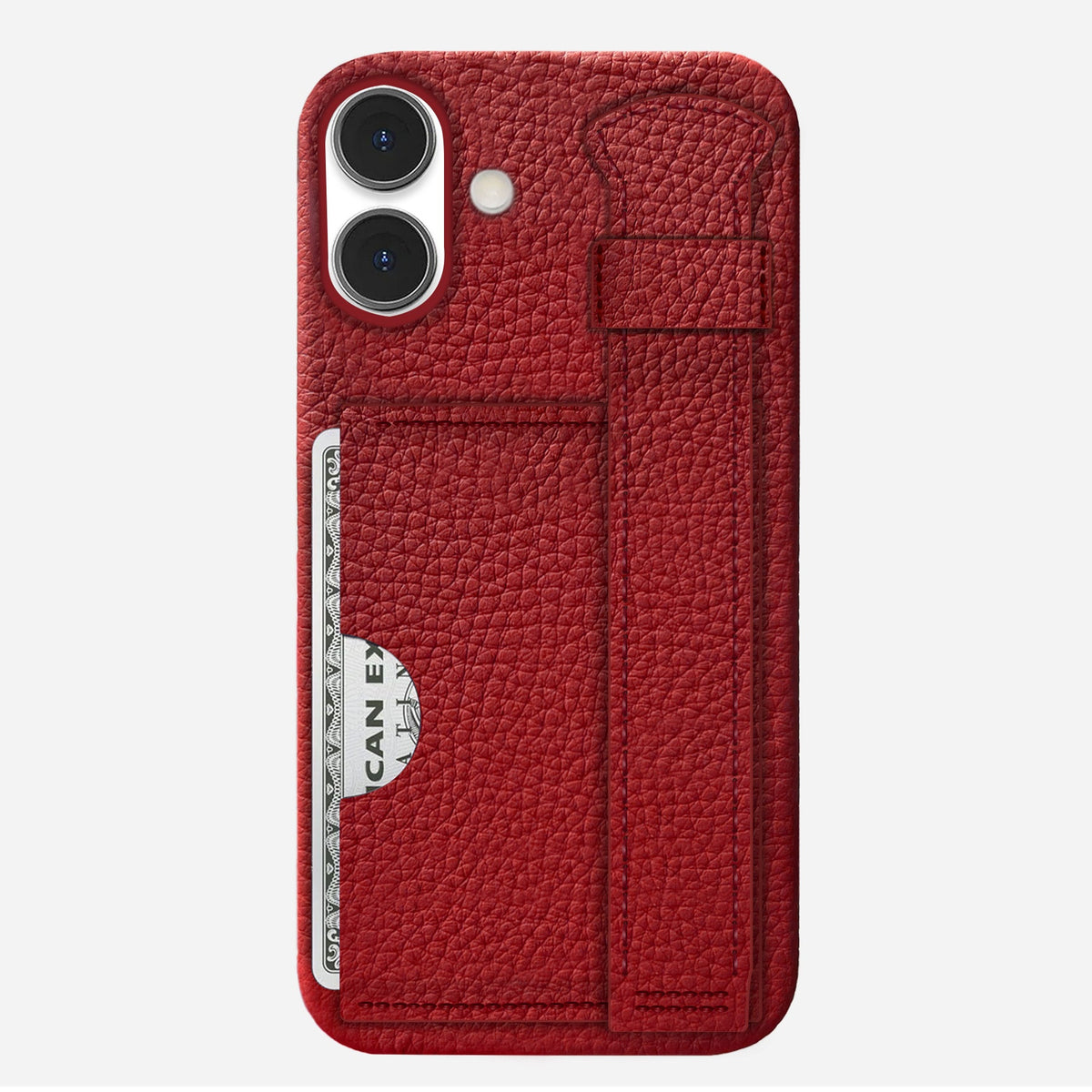 iPhone 16 Plus Leather Case — Ashe Handle Cardholder