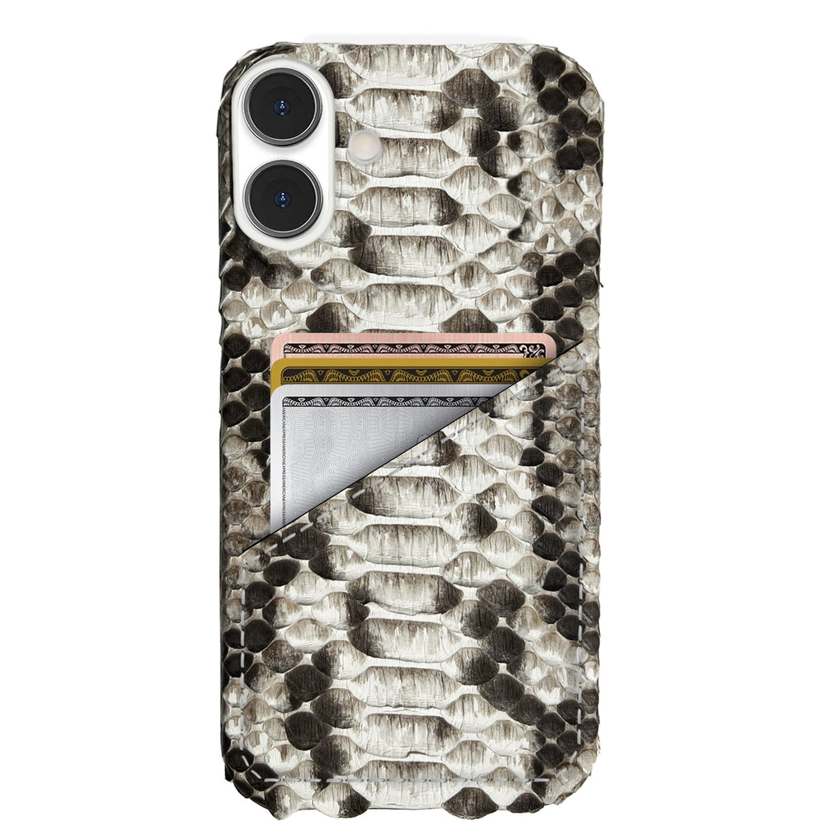 iPhone 16 Plus Leather Case — Piton Cardholder