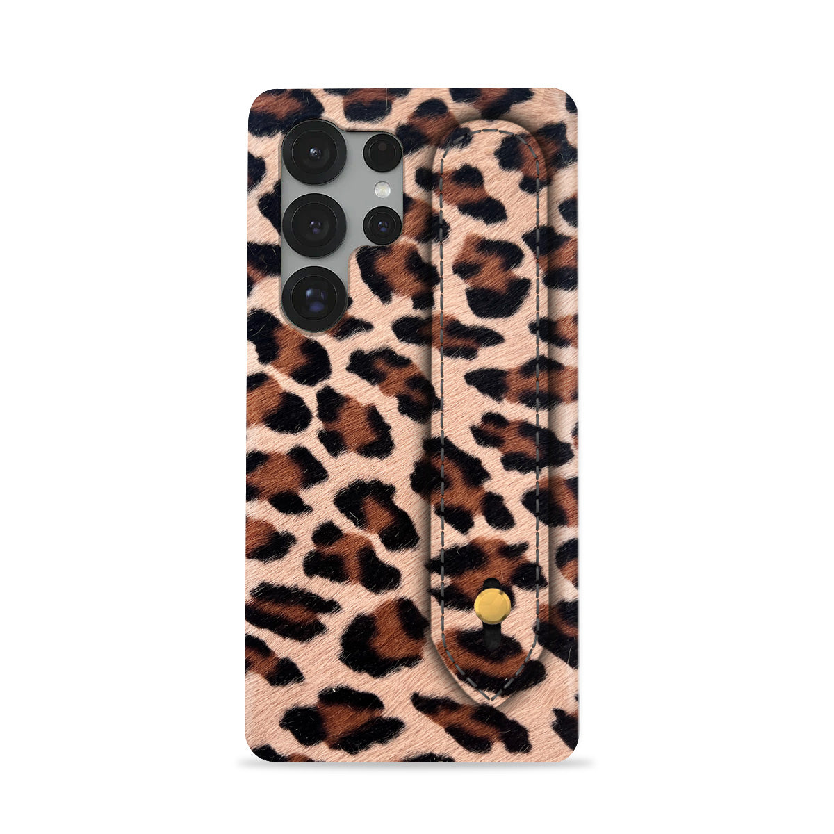 Galaxy S25 Ultra Leather Case — Leopard Handle
