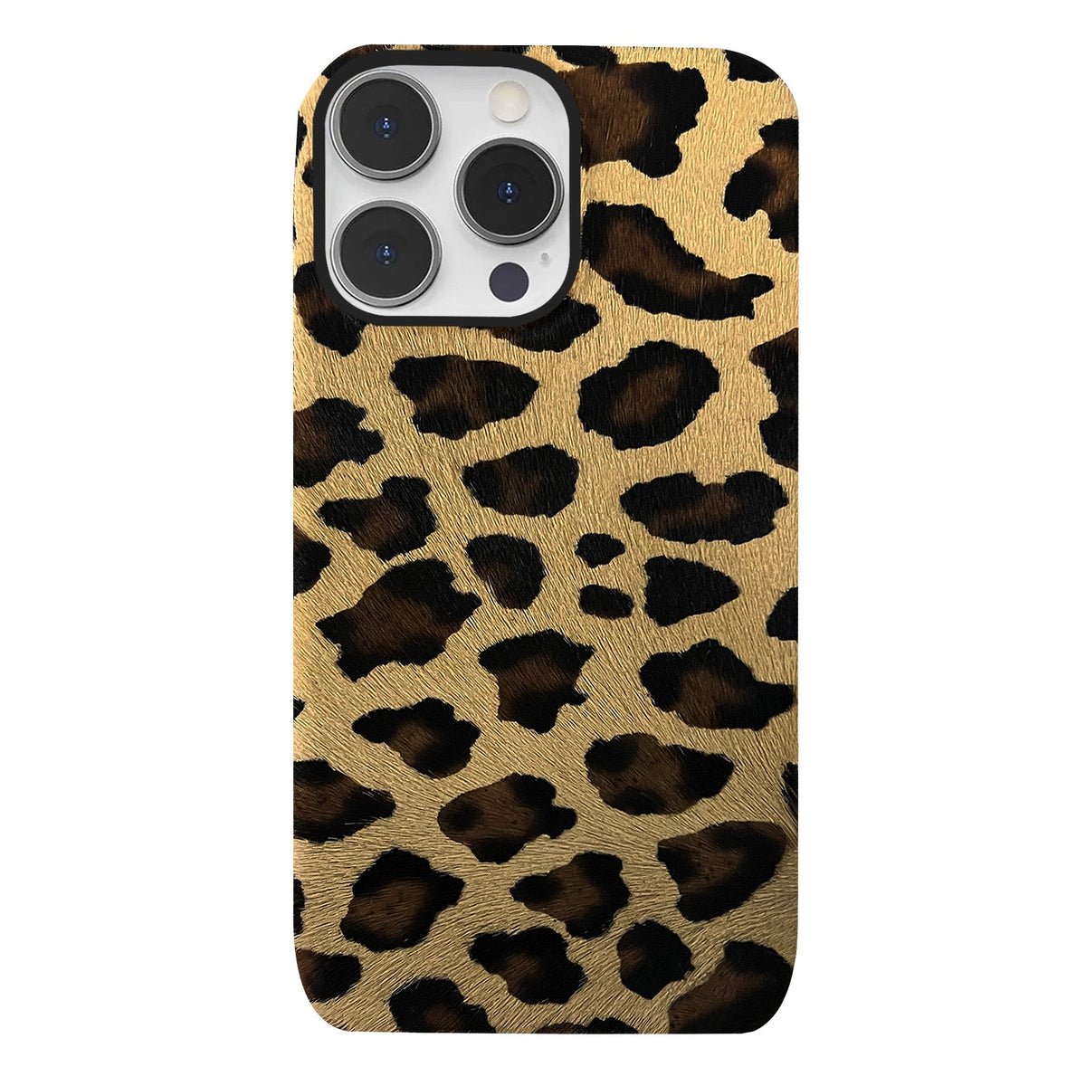 iPhone 16 Pro Leather Case — Leopard