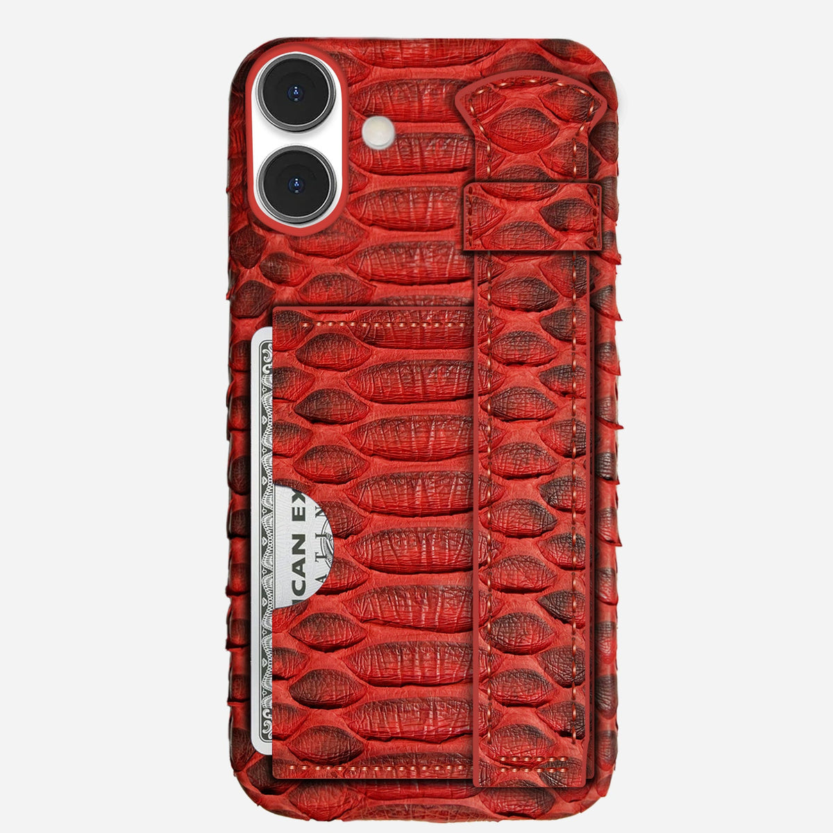 iPhone 16 Leather Case — Piton Handle Cardholder