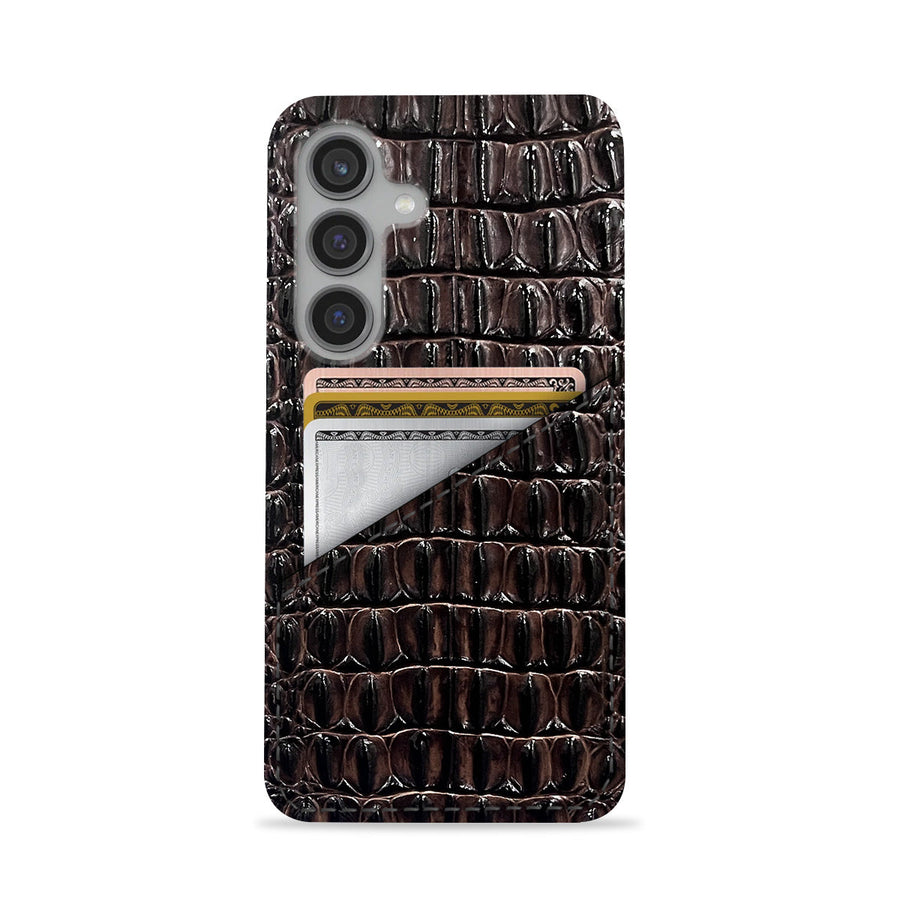Galaxy S24 Plus Leather Case — Titan Cardholder