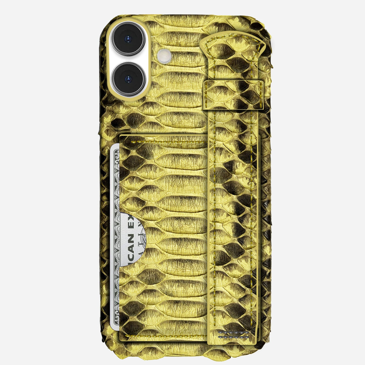 iPhone 16 Leather Case — Piton Handle Cardholder