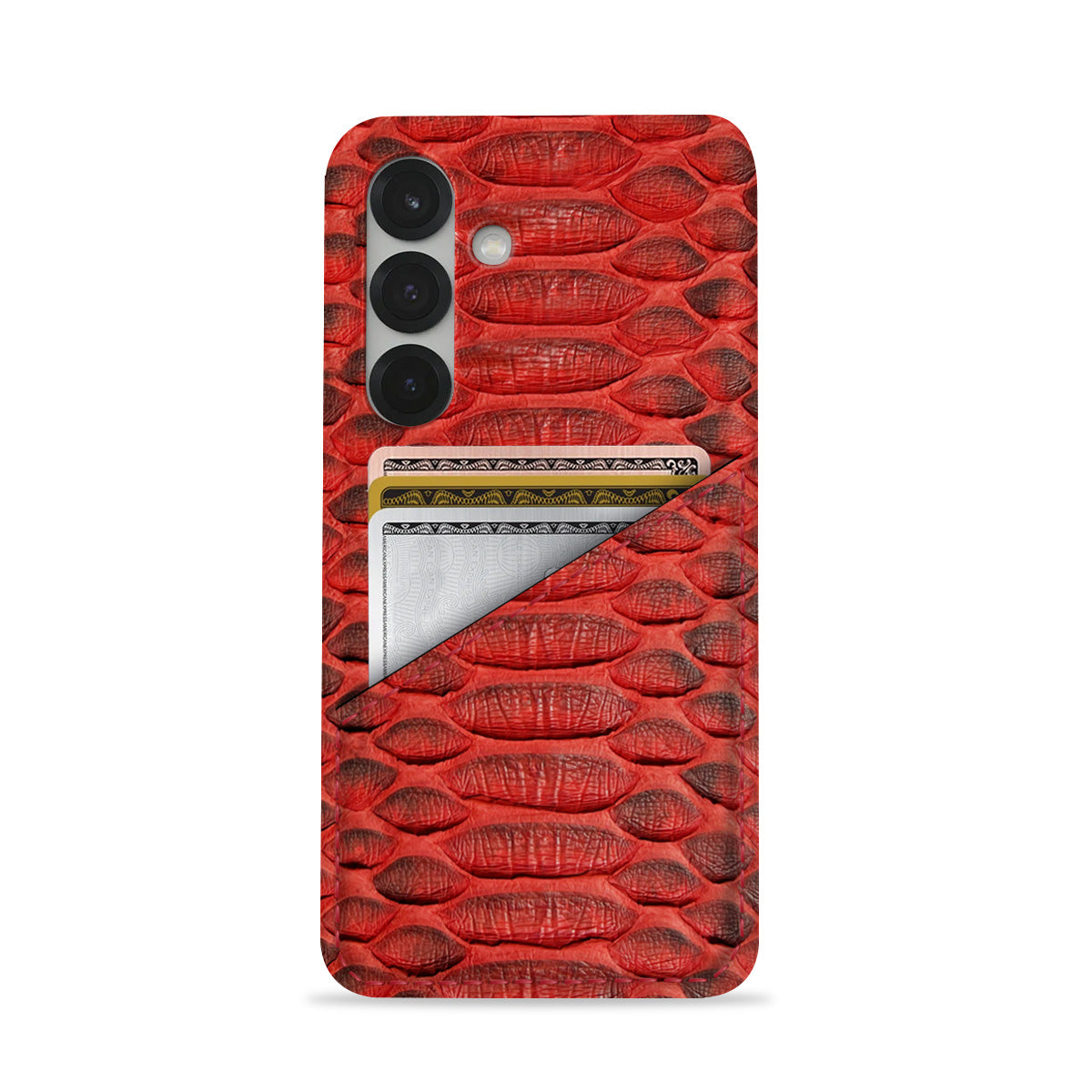 Galaxy S25 Leather Case — Piton Cardholder