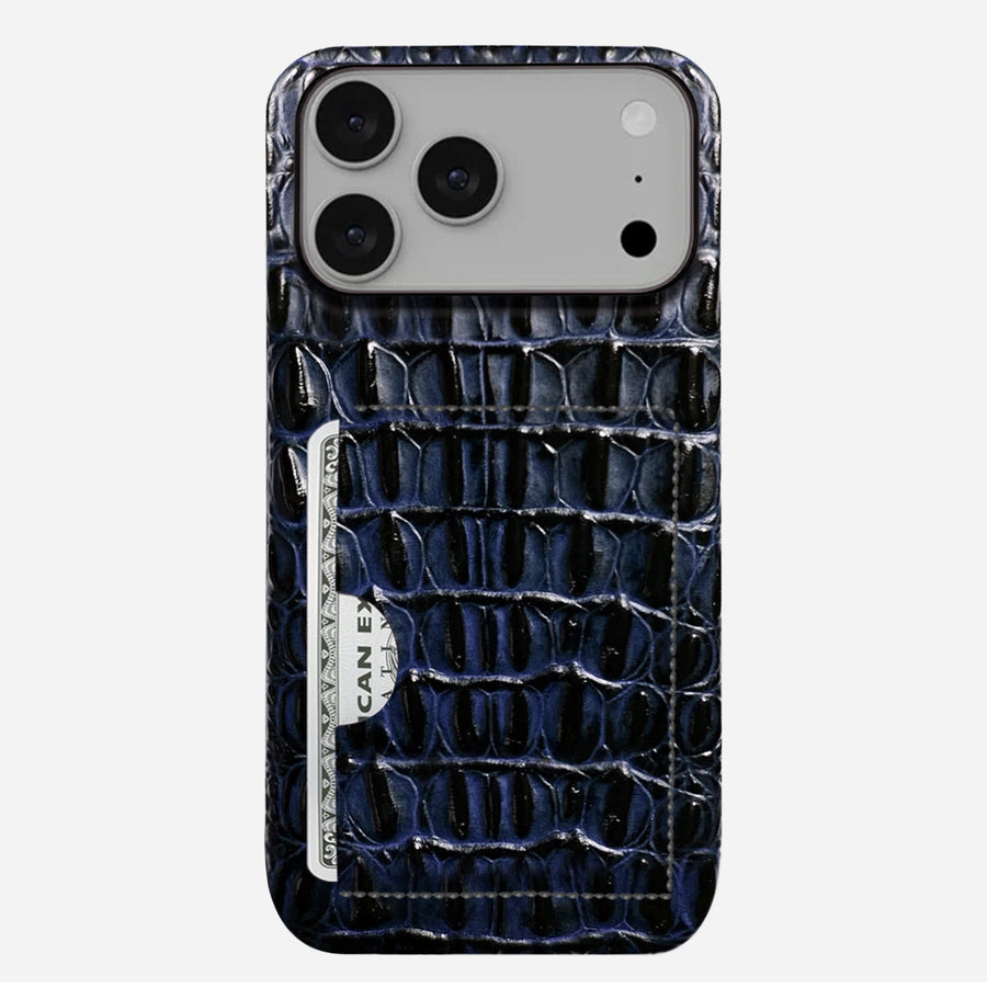 iPhone 18 Pro Leather Case — Titan Cardholder