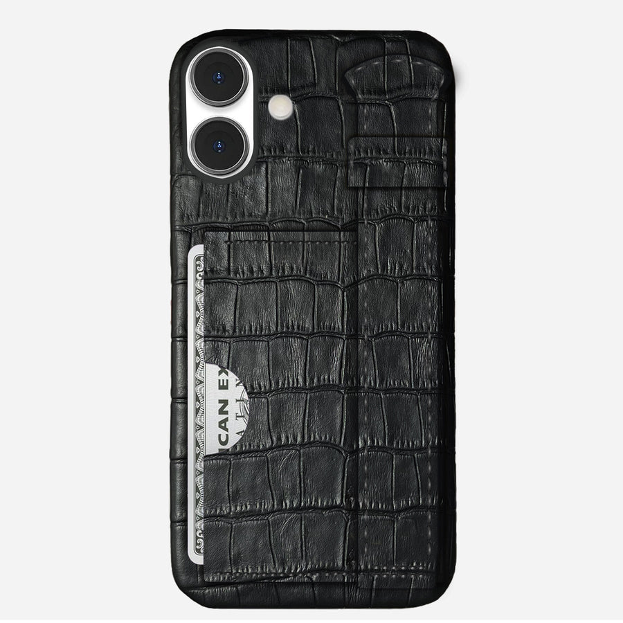 iPhone 17 Leather Case — Vega Handle Cardholder