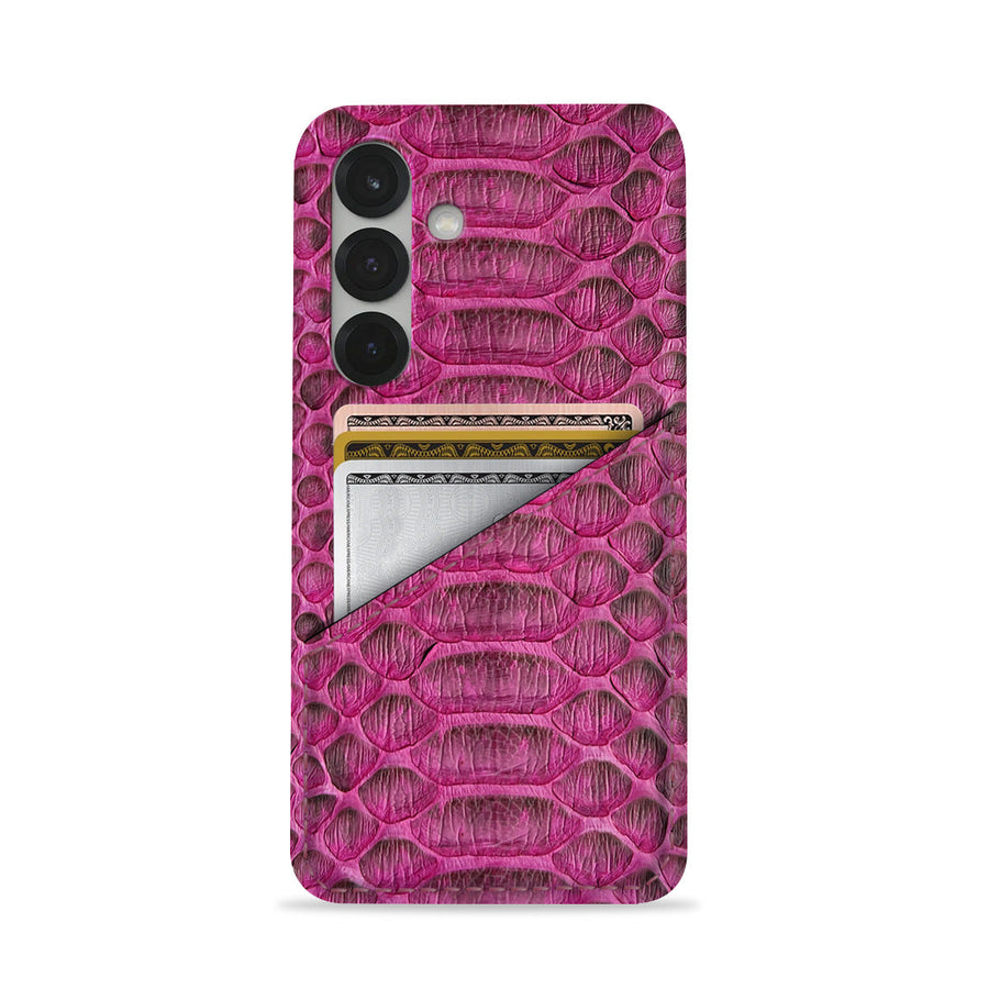 Galaxy S25 Leather Case — Piton Cardholder