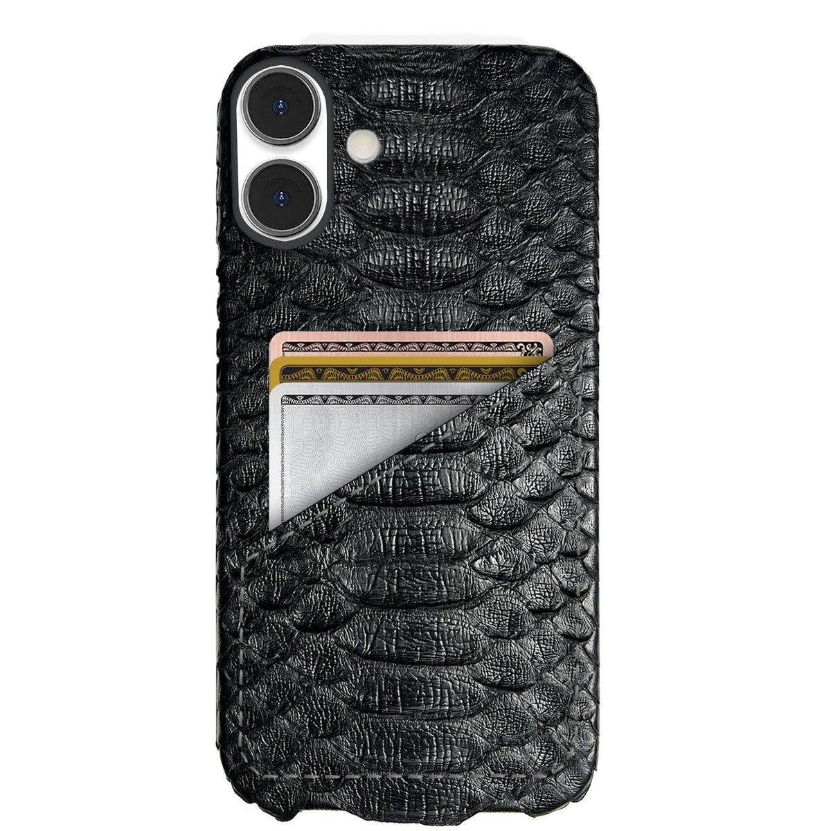 iPhone 16 Plus Leather Case — Piton Cardholder