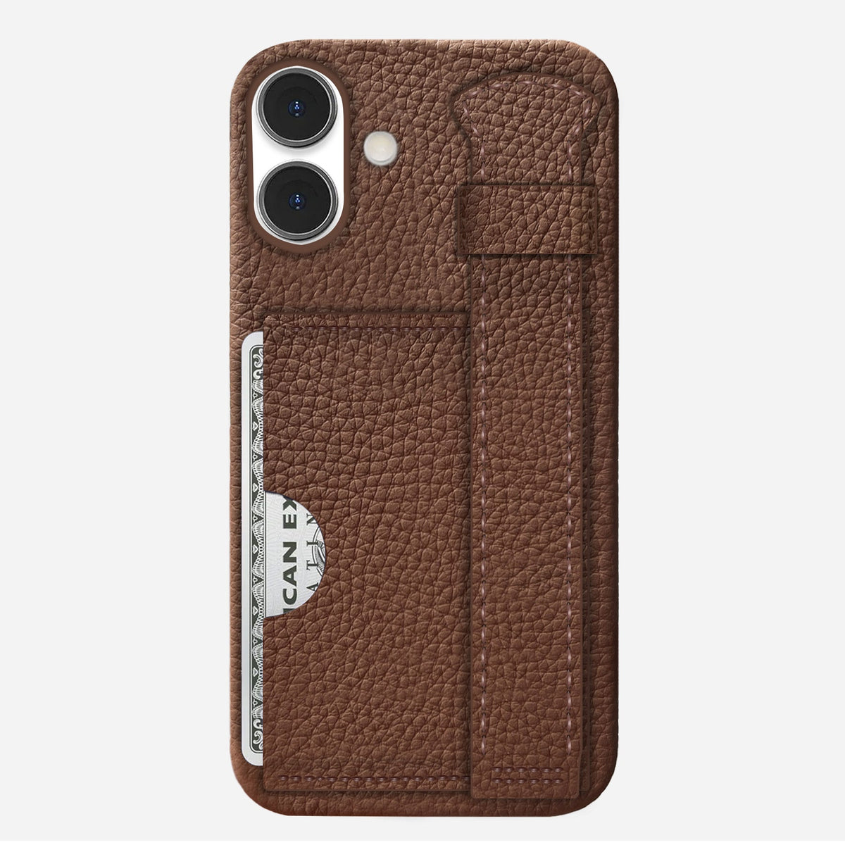 iPhone 16 Plus Leather Case — Ashe Handle Cardholder