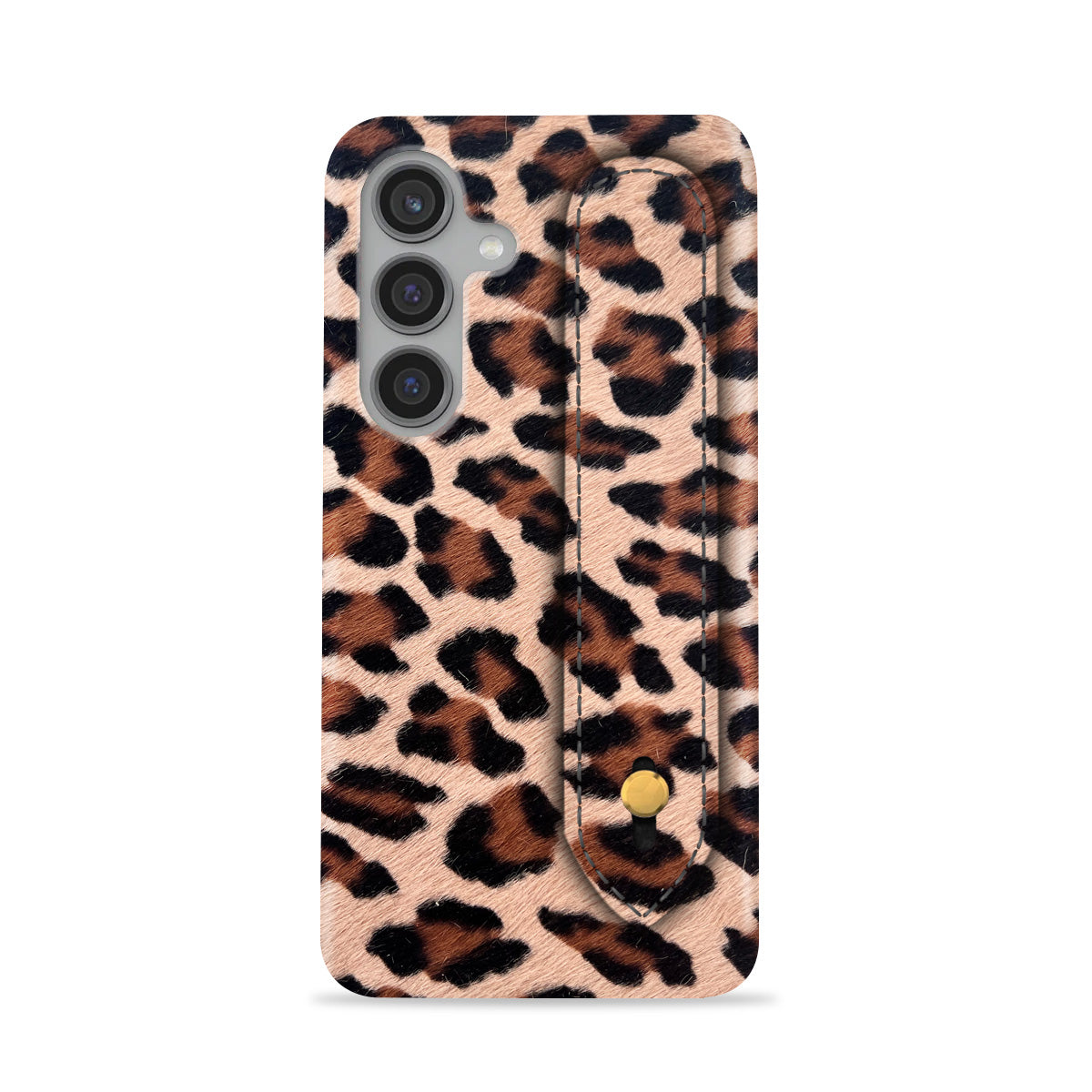 Galaxy S24 Plus Leather Case — Leopard Handle