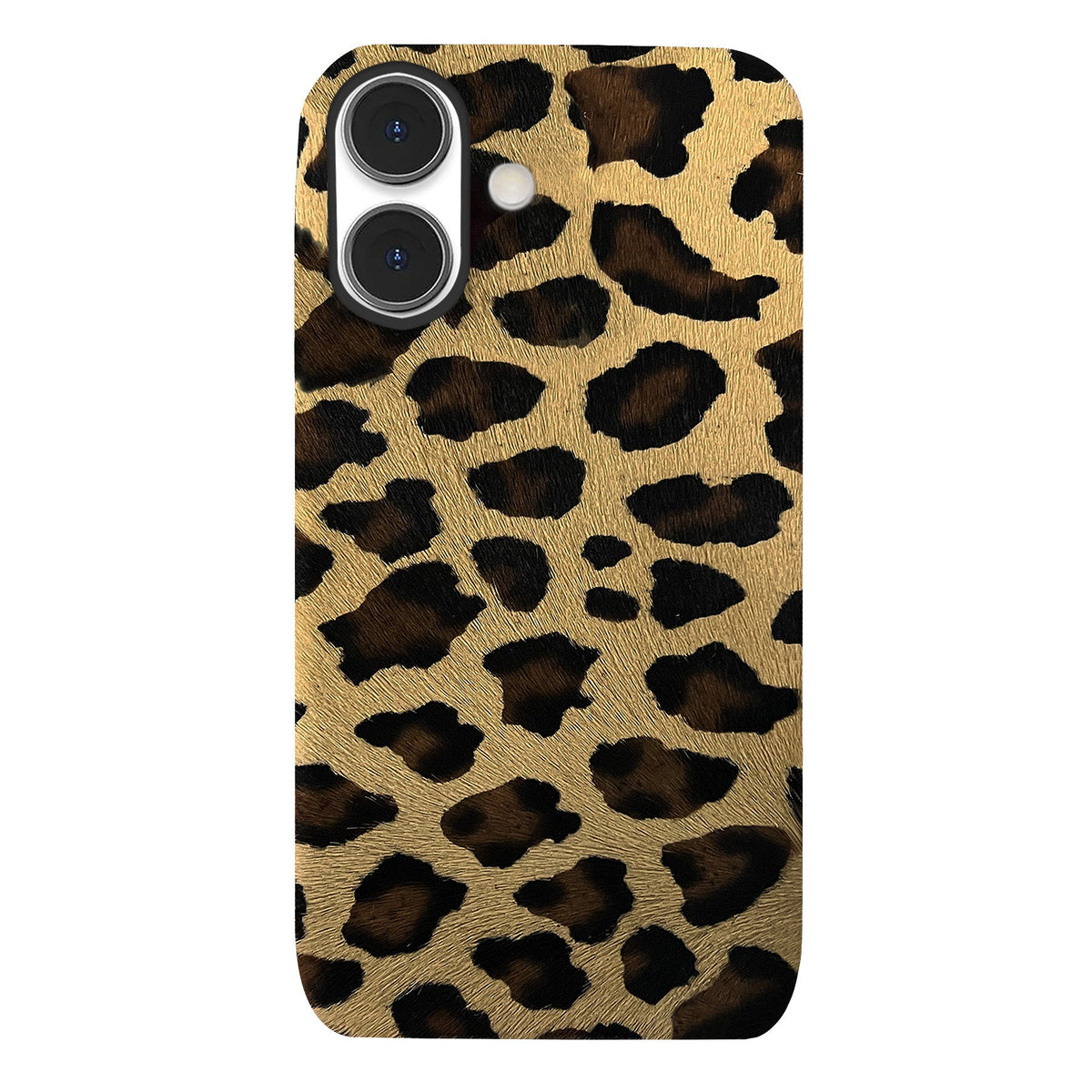 iPhone 16 Leather Case — Leopard