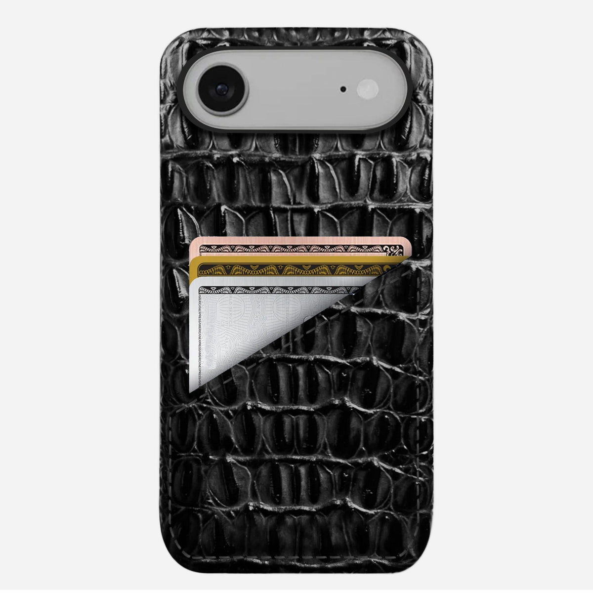iPhone 17 Air Leather Case — Titan Cardholder