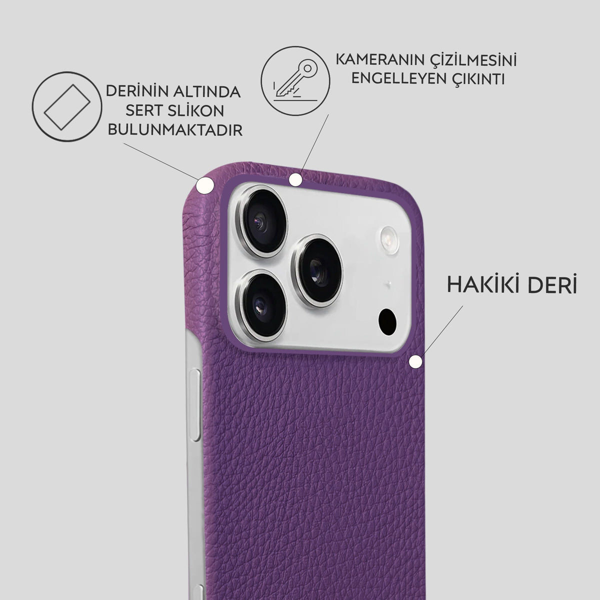 iPhone 18 Pro Leather Case — Ashe