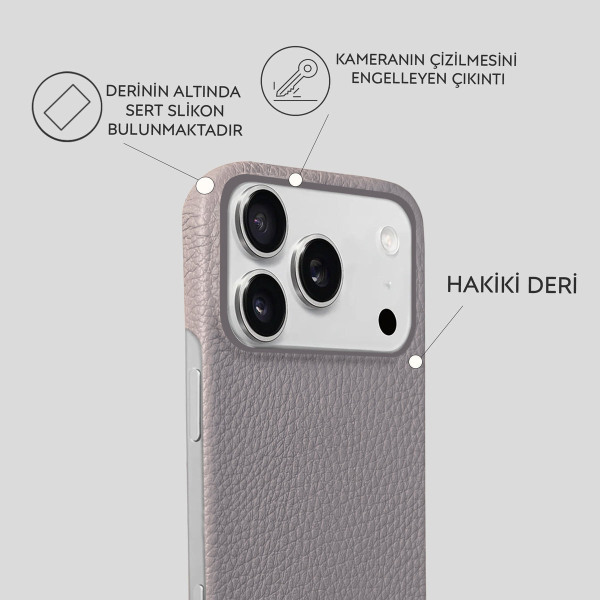 iPhone 18 Pro Max Leather Case — Ashe