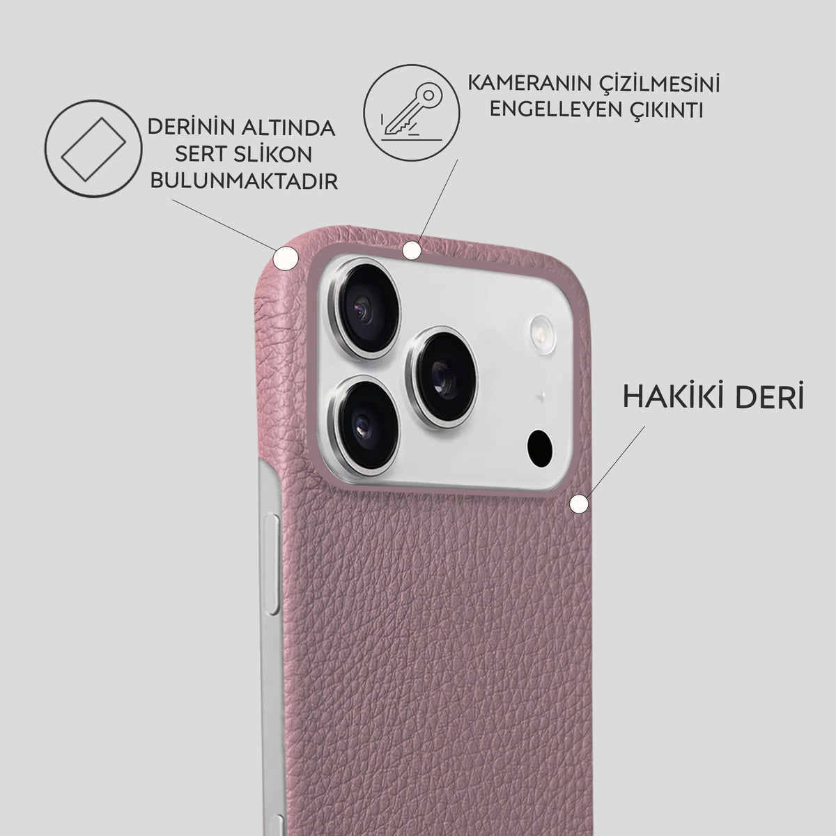 iPhone 18 Pro Leather Case — Ashe