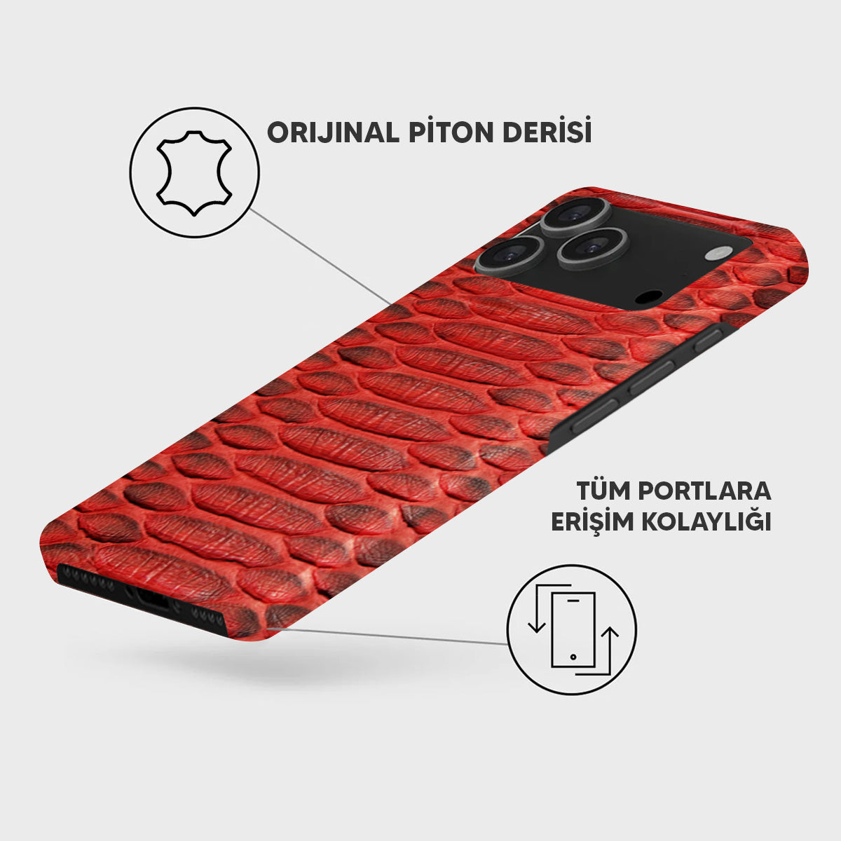 iPhone 18 Pro Leather Case — Piton