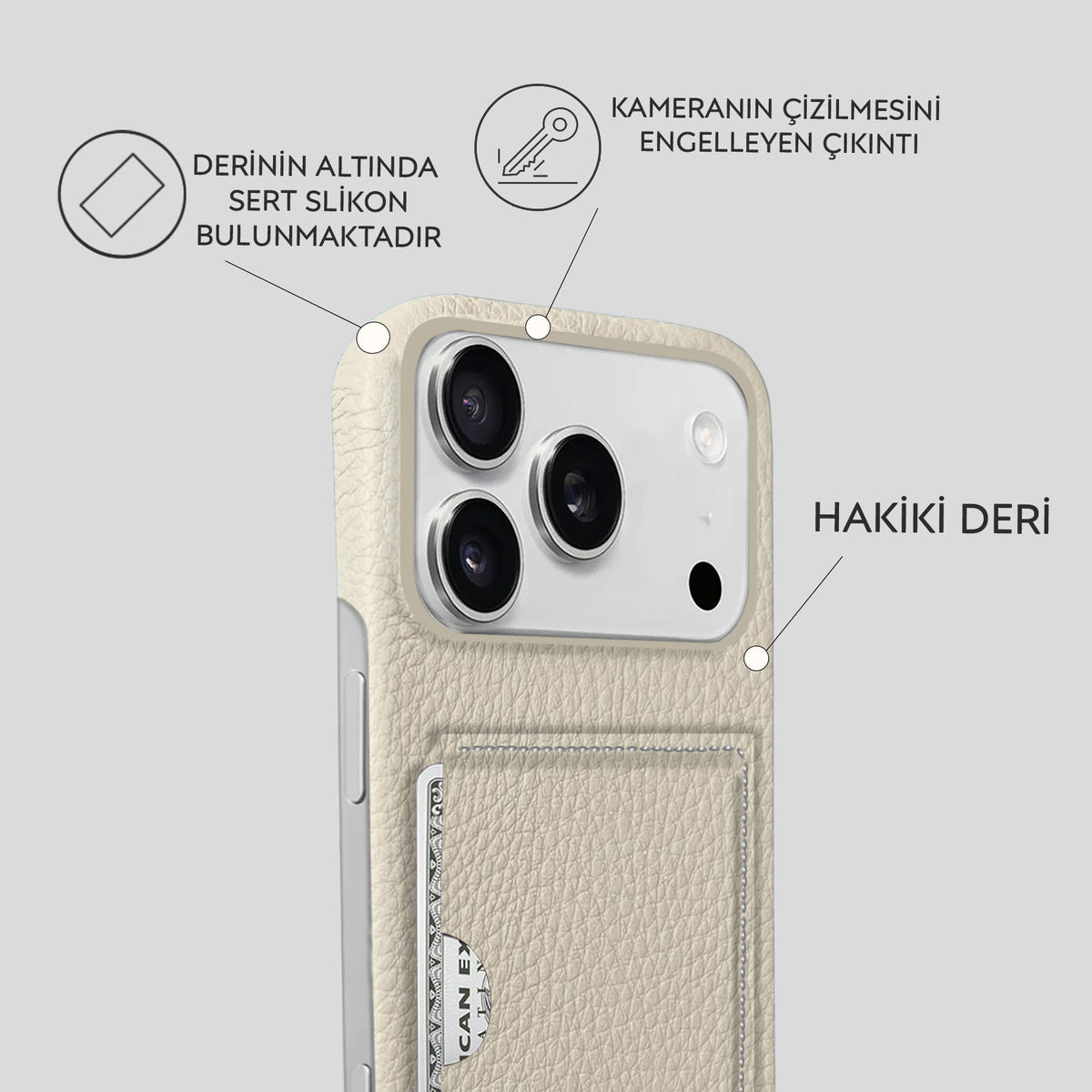 iPhone 18 Pro Max Leather Case — Ashe Cardholder