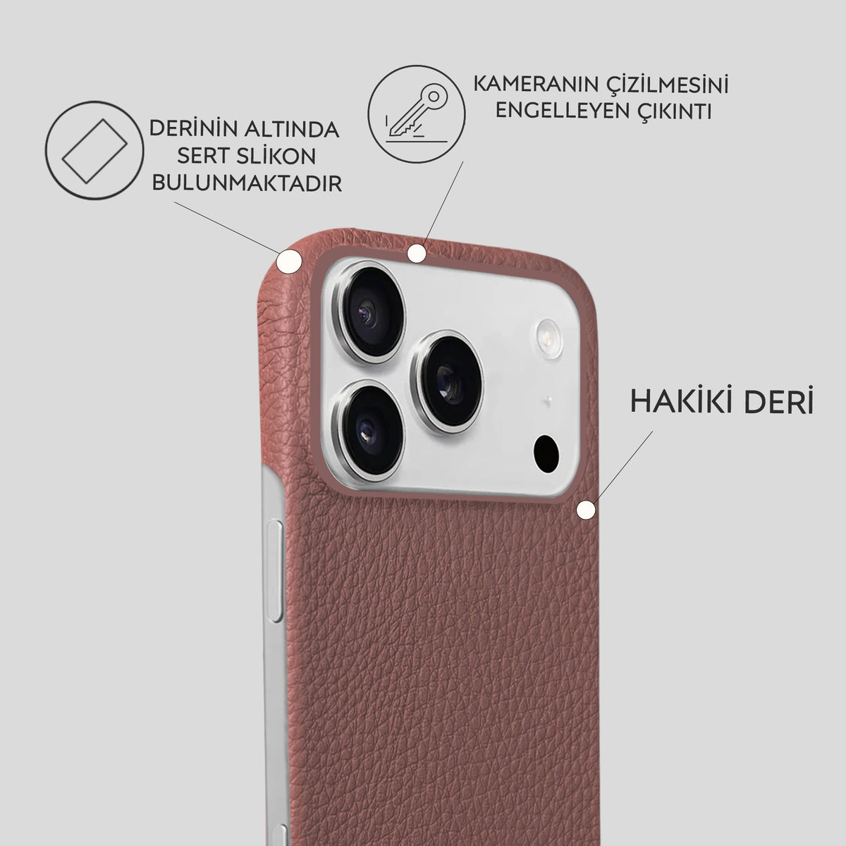 iPhone 18 Pro Max Leather Case — Ashe