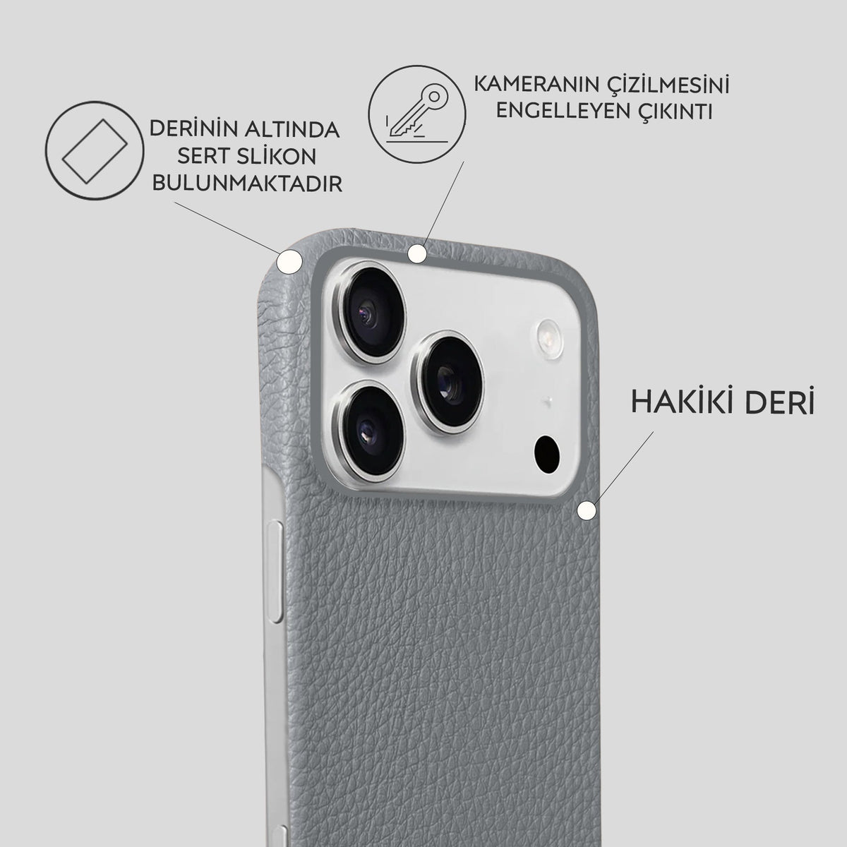iPhone 18 Pro Leather Case — Ashe