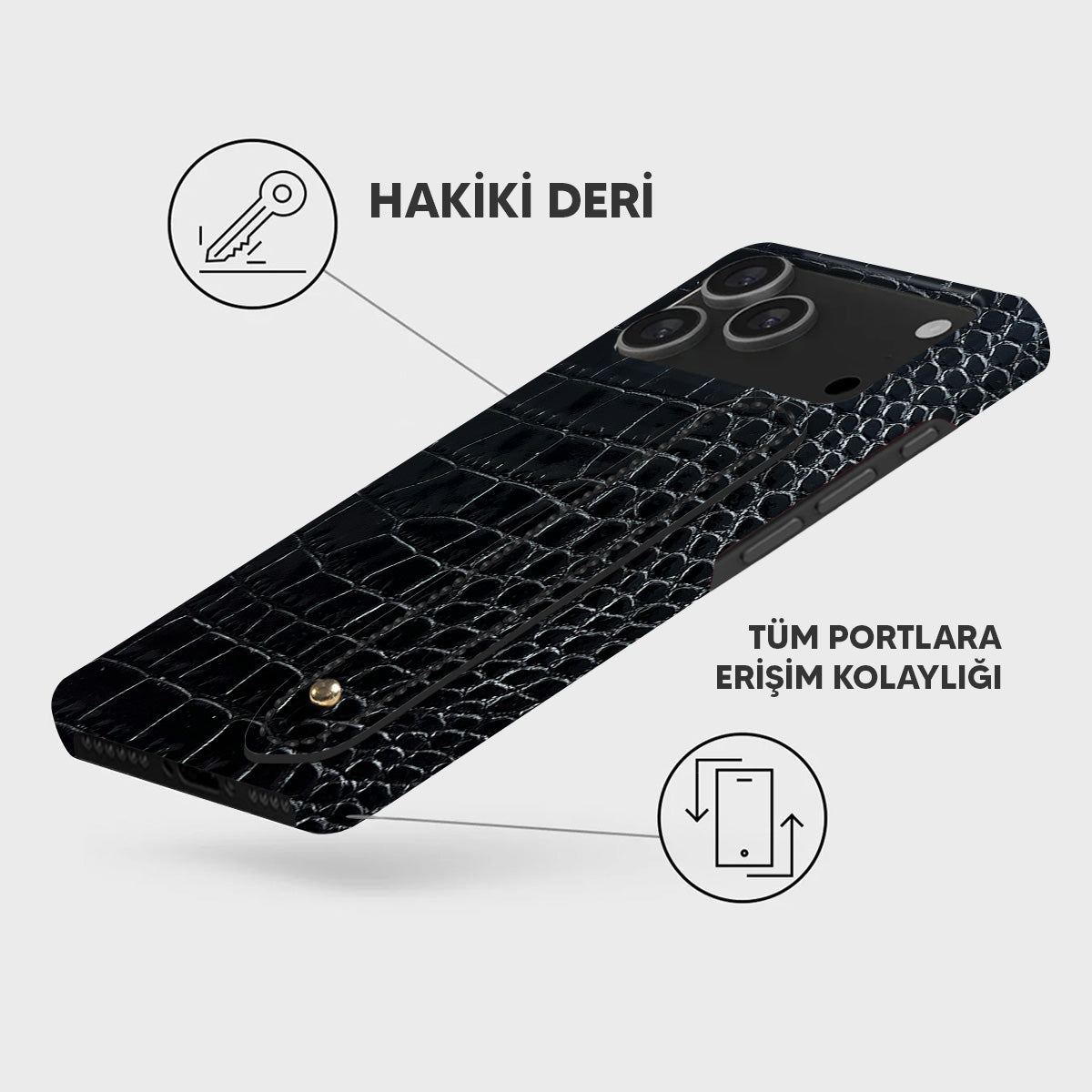 iPhone 18 Pro Max Leather Case — Neo Handle