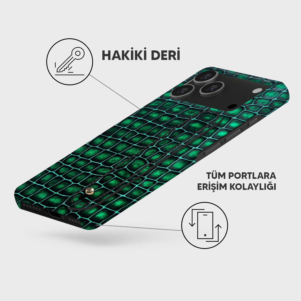 iPhone 18 Pro Max Leather Case — Lusso Handle