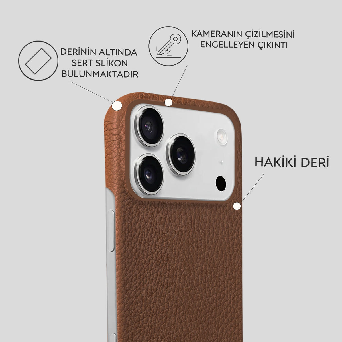 iPhone 18 Pro Leather Case — Ashe