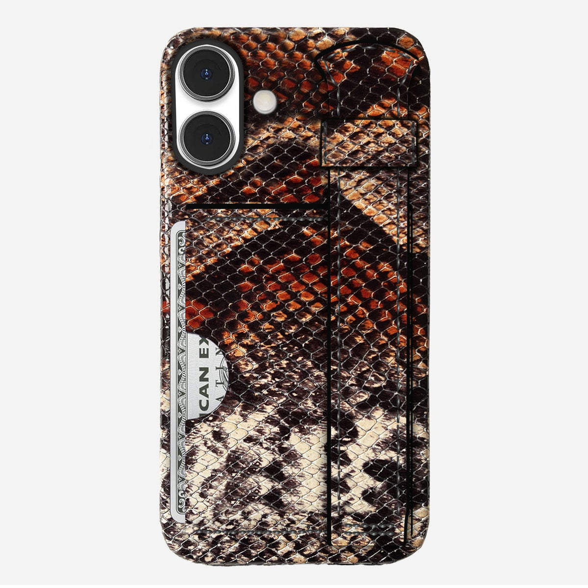 iPhone 16 Plus Leather Case — Elise Handle Cardholder