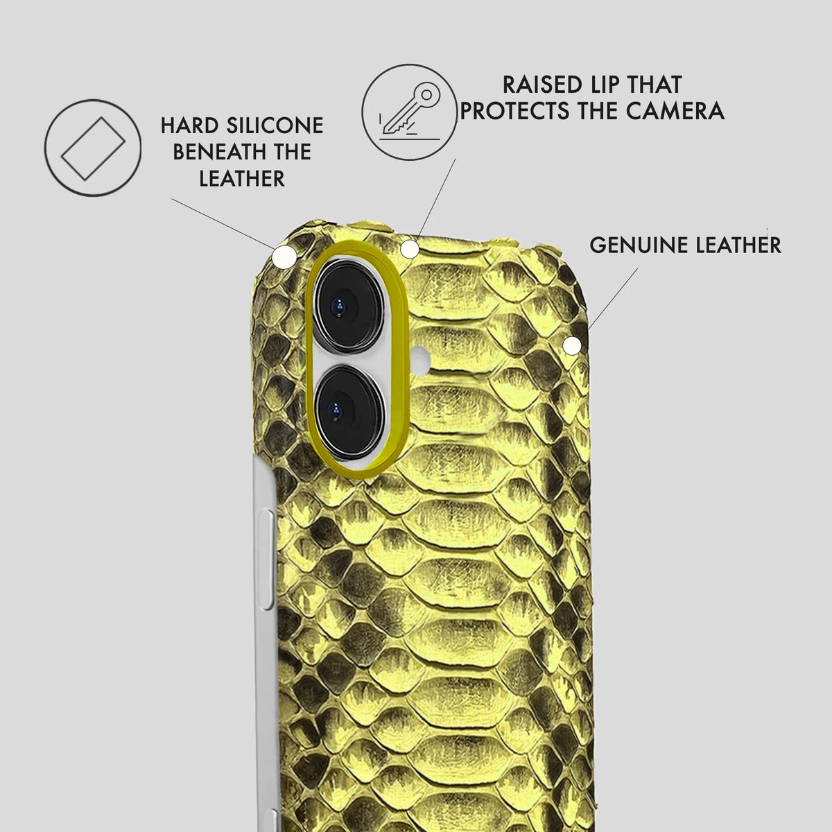 iPhone 16 Leather Case — Piton