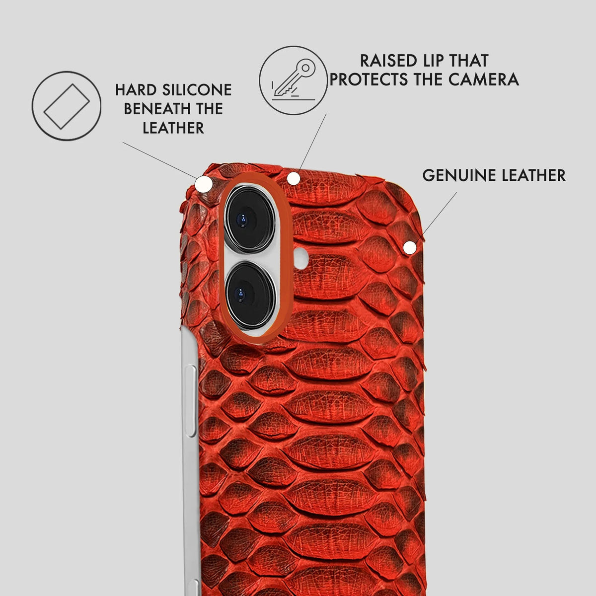iPhone 16 Leather Case — Piton