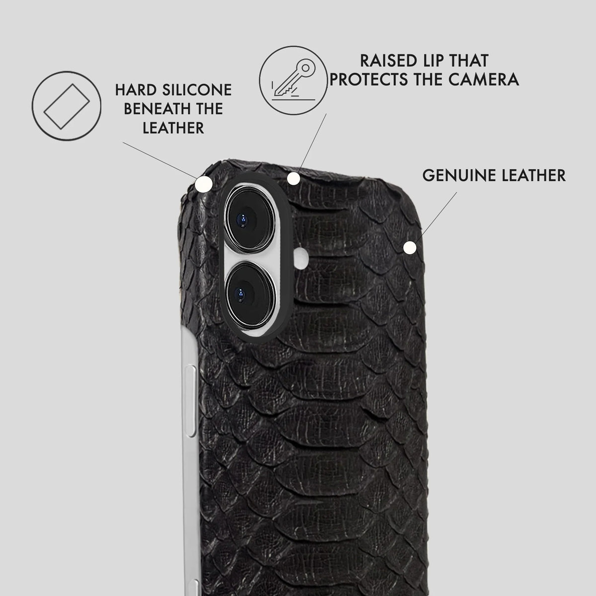 iPhone 16 Leather Case — Piton