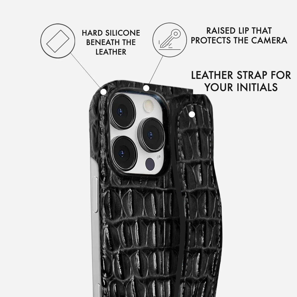 iPhone 16 Pro Max Leather Case — Titan Handle
