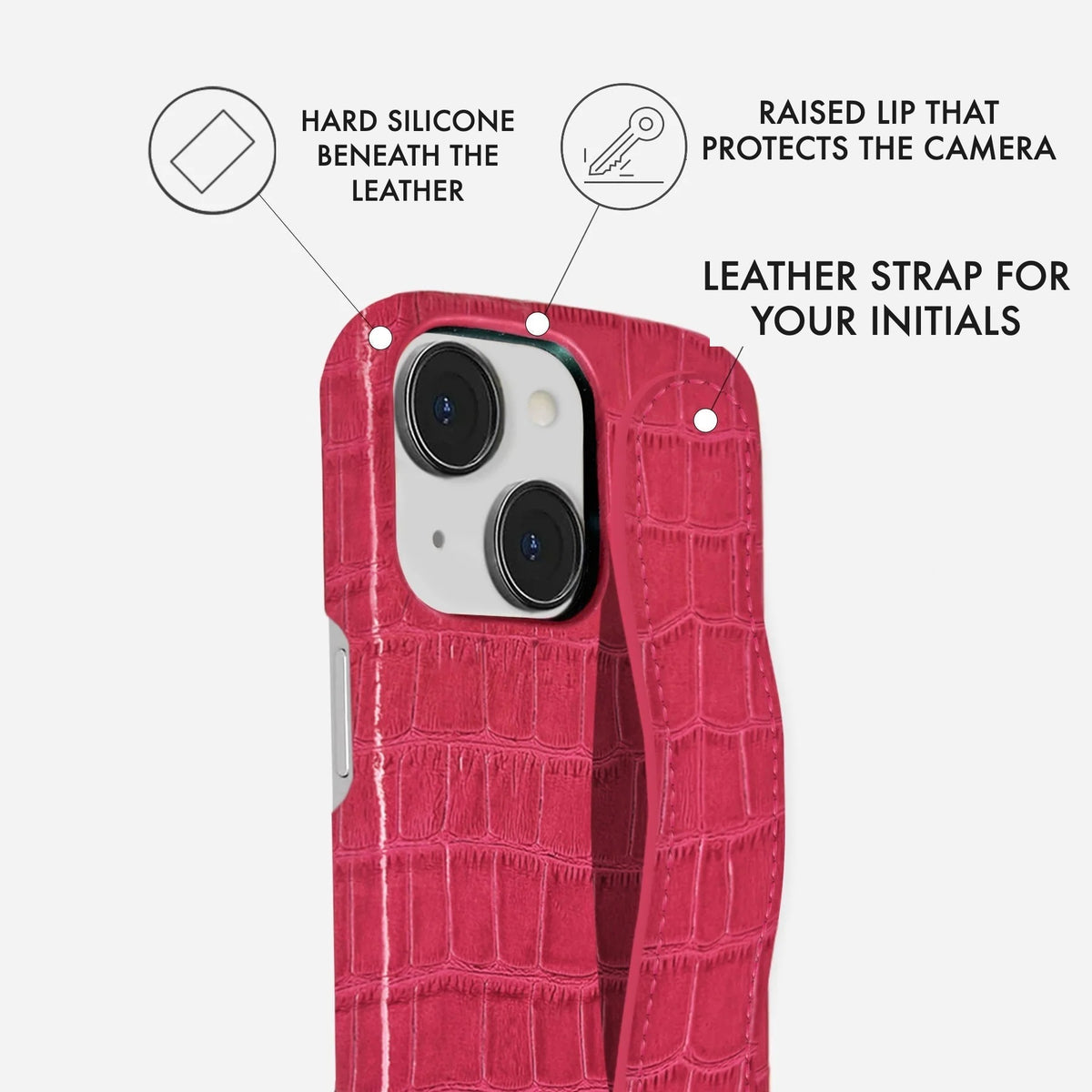 iPhone 14 Plus Leather Case — Vega Handle