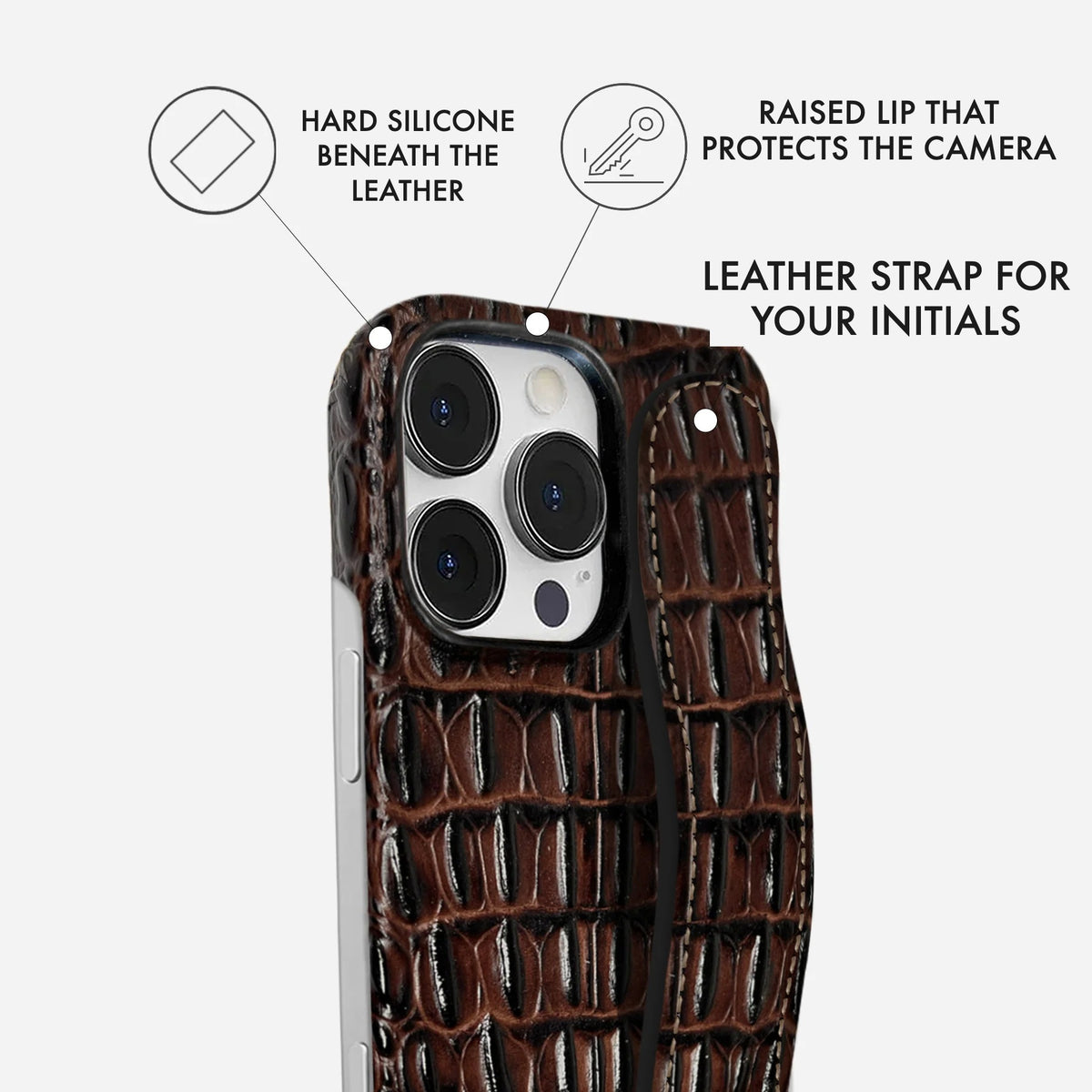 iPhone 16 Pro Max Leather Case — Titan Handle
