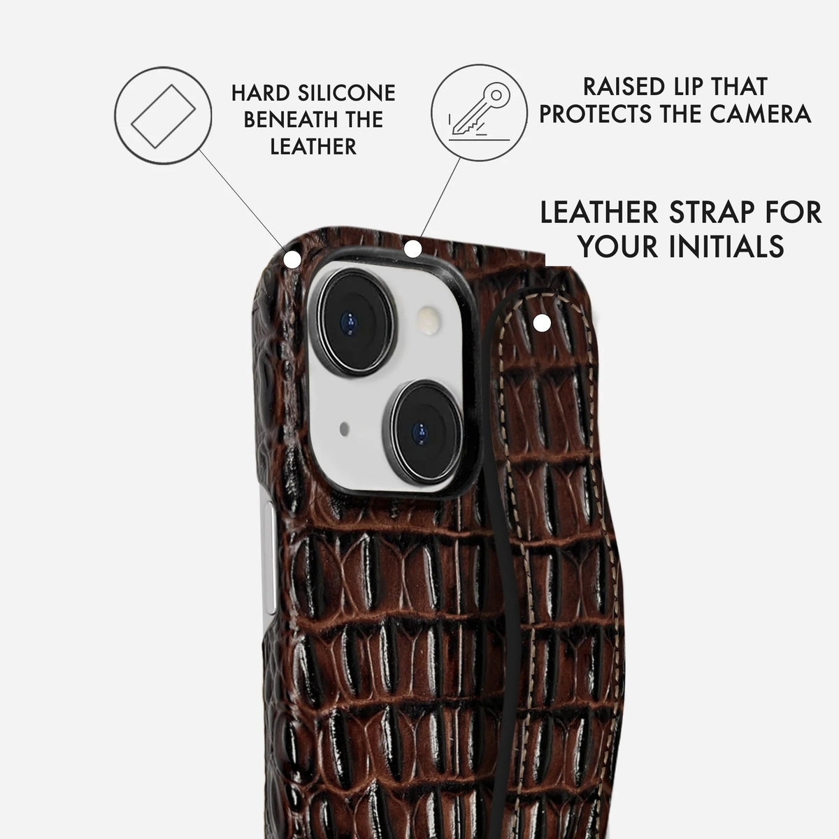 iPhone 14 Leather Case — Titan Handle