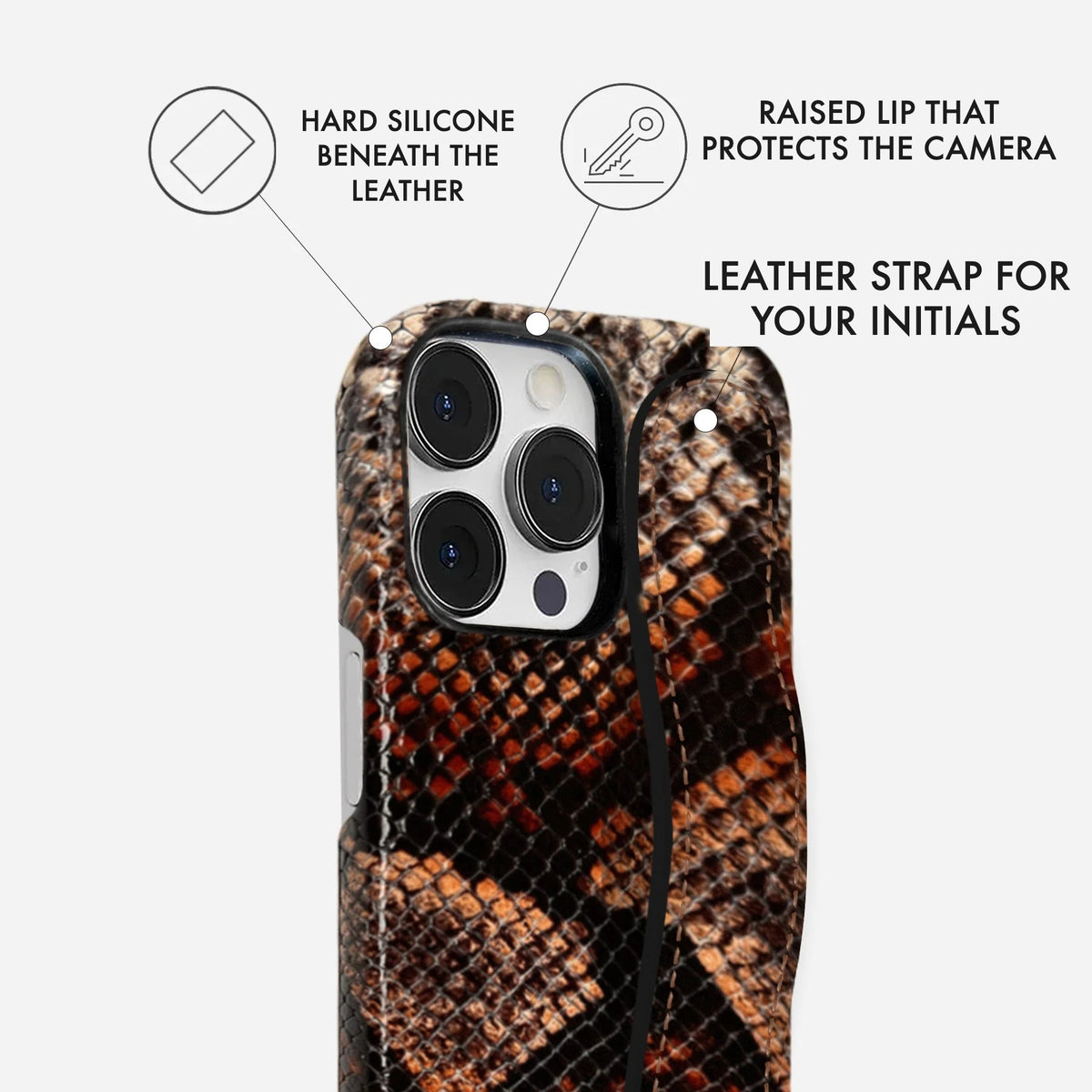 iPhone 14 Pro Leather Case — Elise Handle