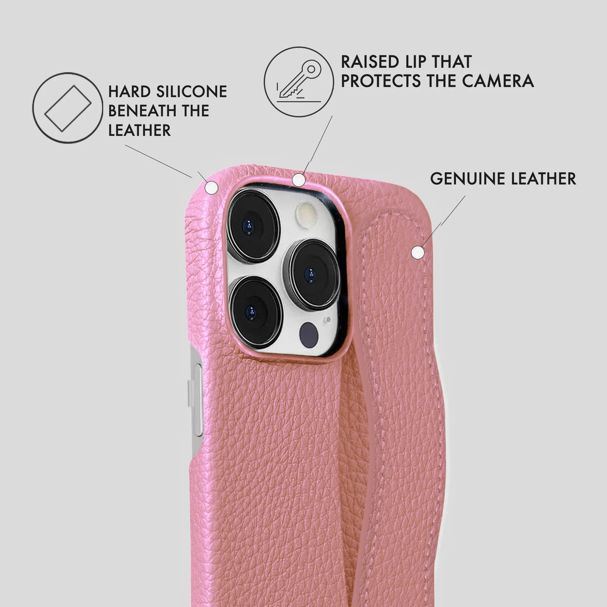 iPhone 16 Pro Leather Case — Ashe Handle