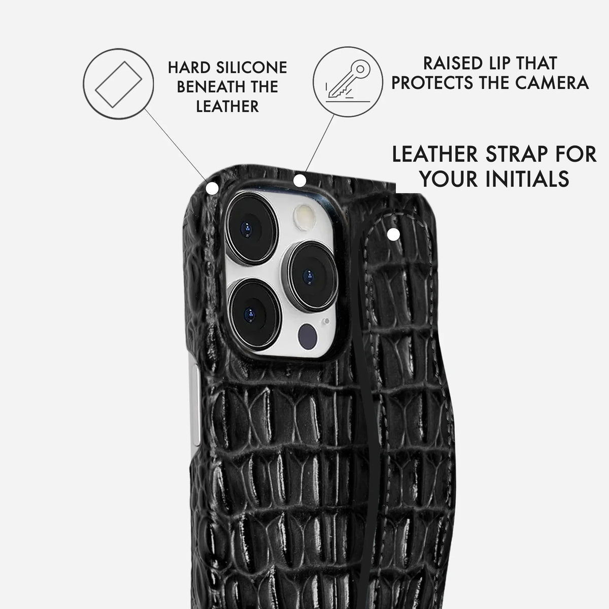 iPhone 13 Pro Max Leather Case — Titan Handle