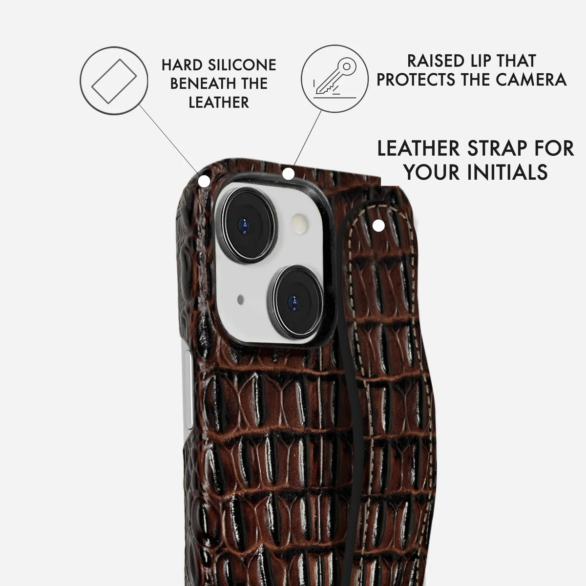 iPhone 13 Leather Case — Titan Handle