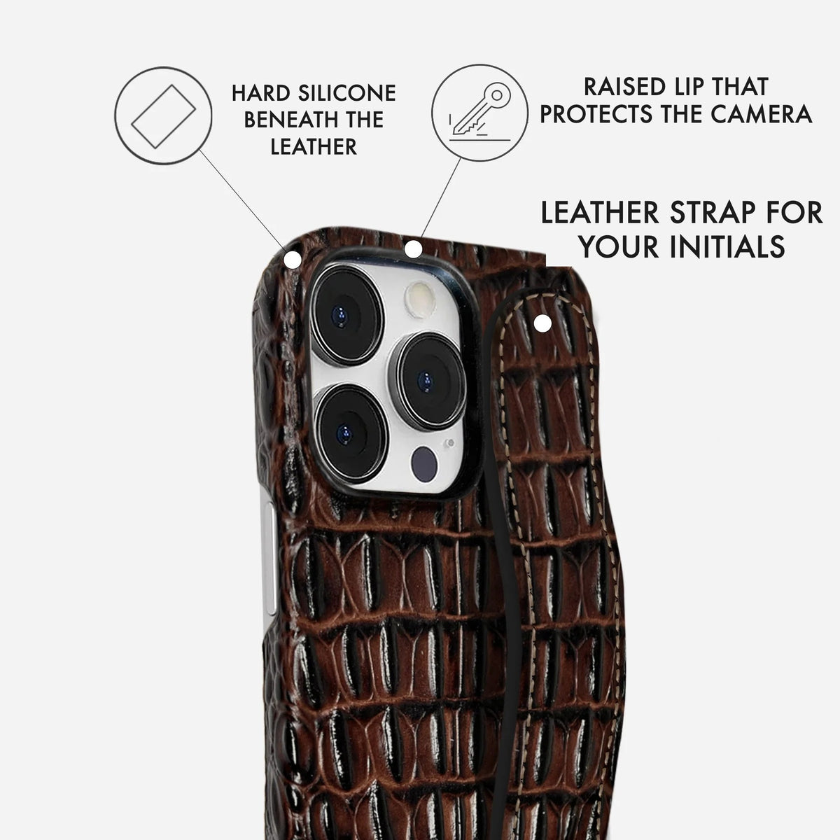 iPhone 15 Pro Max Leather Case — Titan Handle