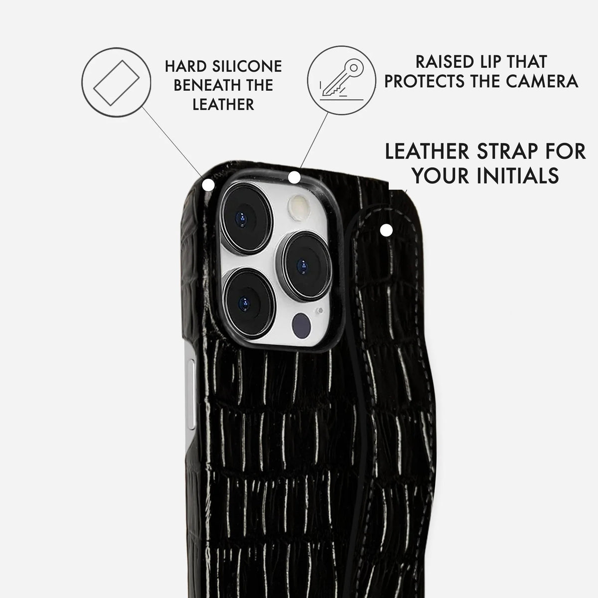 iPhone 15 Pro Leather Case — Vega Handle