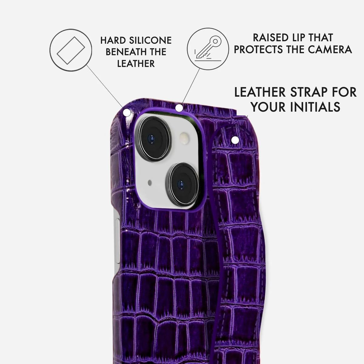 iPhone 15 Leather Case — Vega Handle