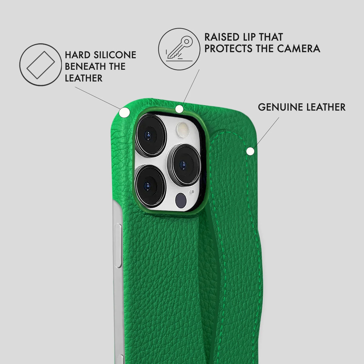 iPhone 16 Pro Leather Case — Ashe Handle