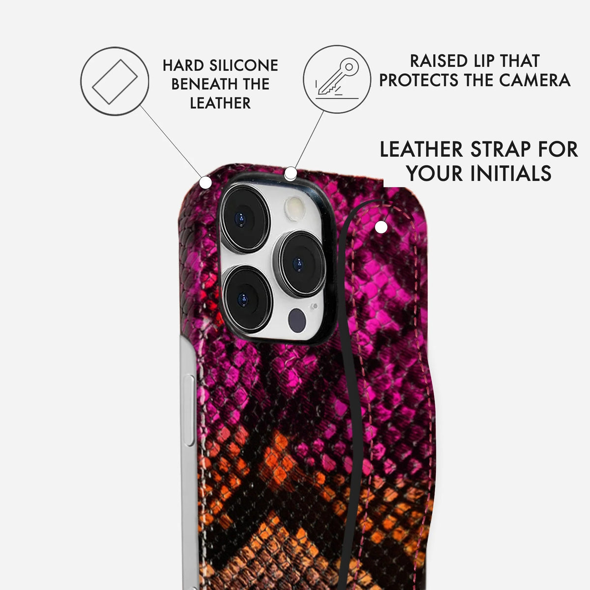 iPhone 16 Pro Max Leather Case — Elise Handle