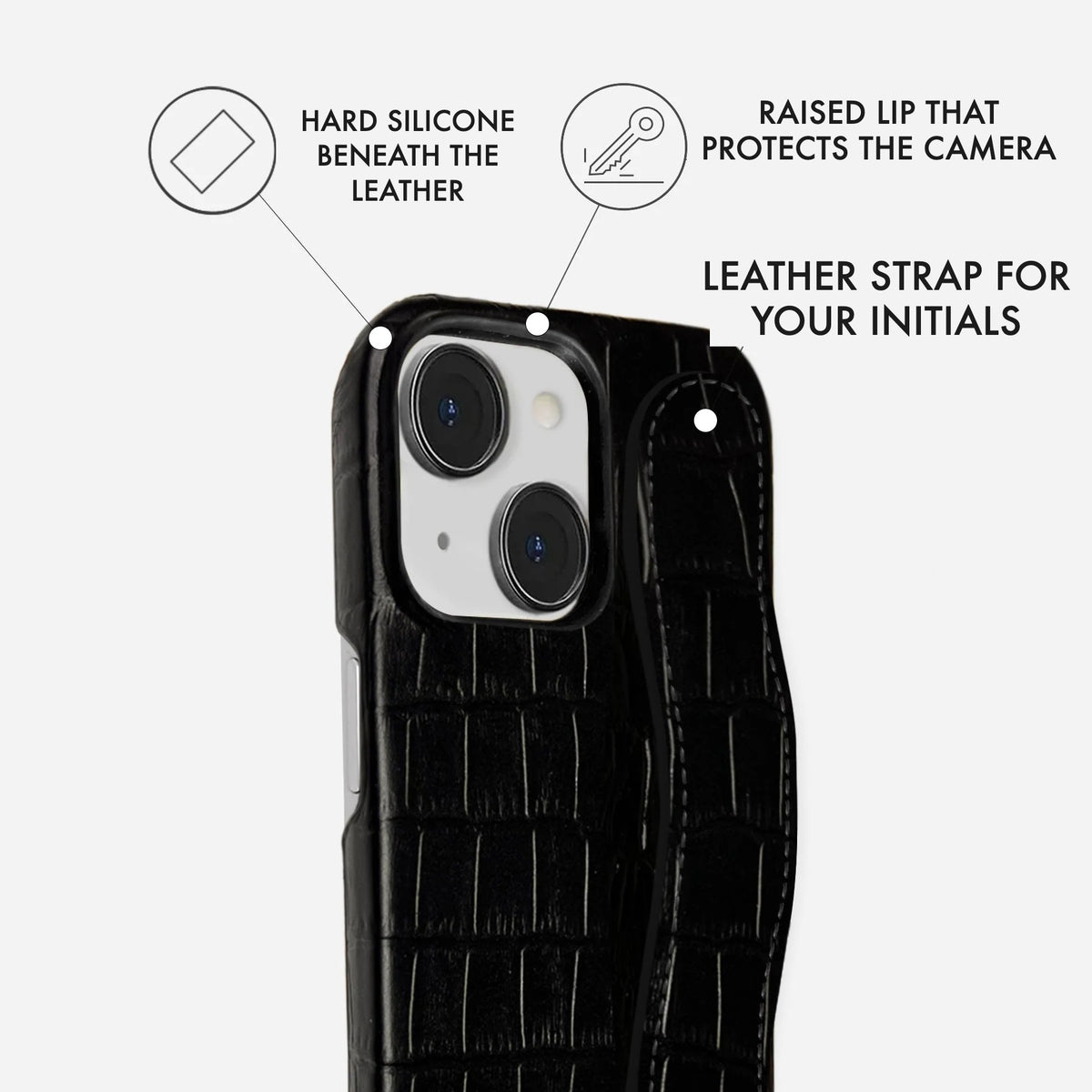 iPhone 15 Plus Leather Case — Vega Handle