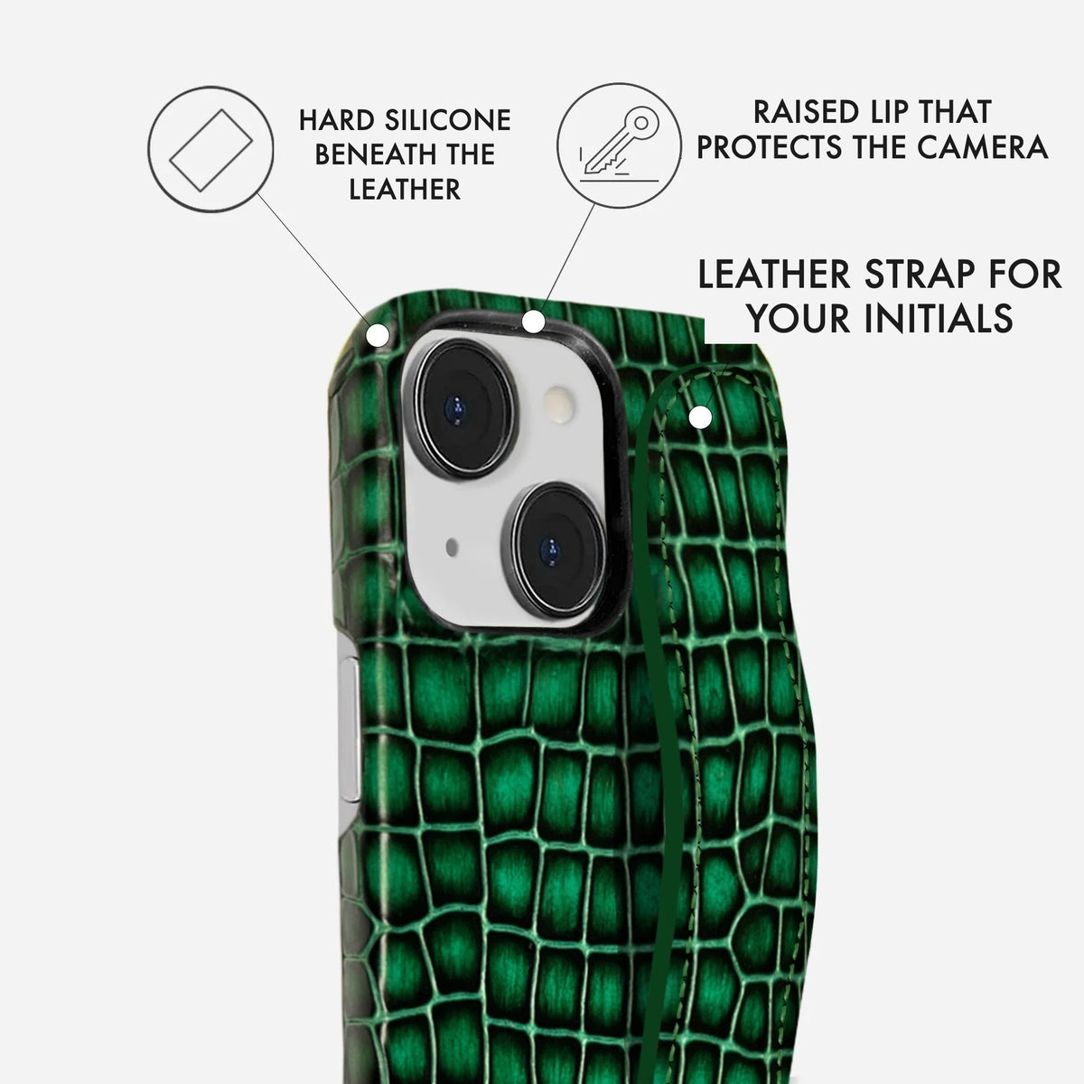 iPhone 15 Plus Leather Case — Lusso Handle