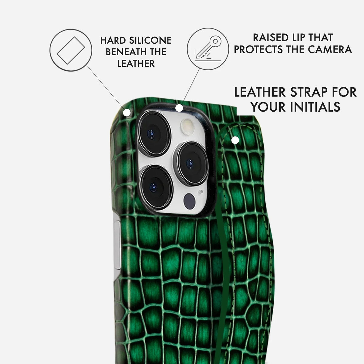 iPhone 15 Pro Leather Case — Lusso Handle
