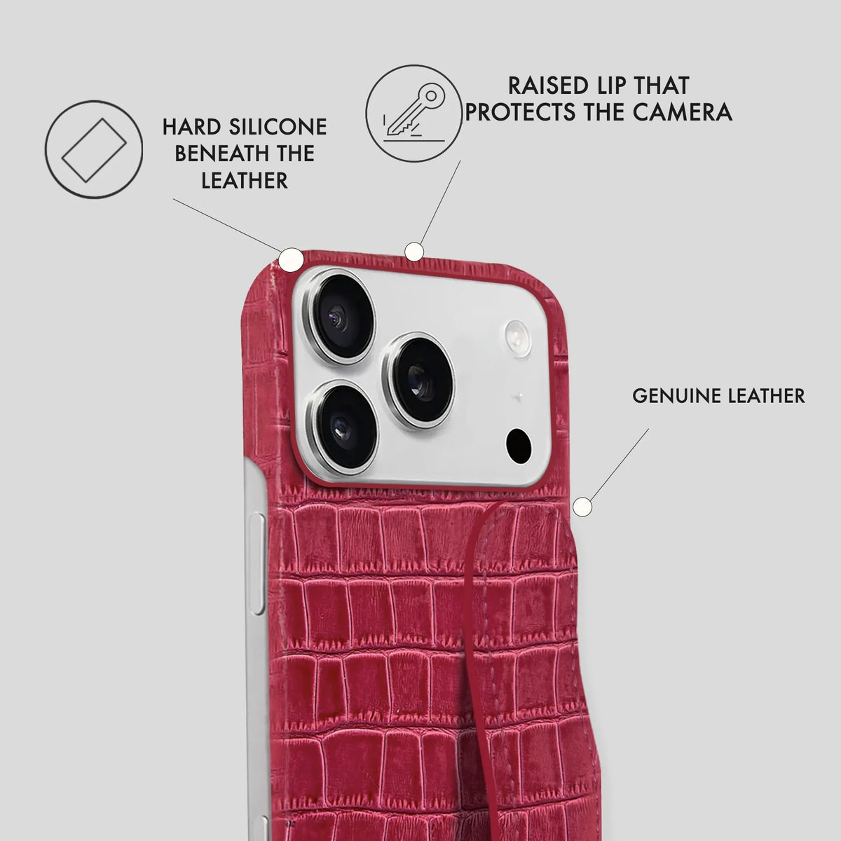 iPhone 17 Pro Max Leather Case — Vega Handle