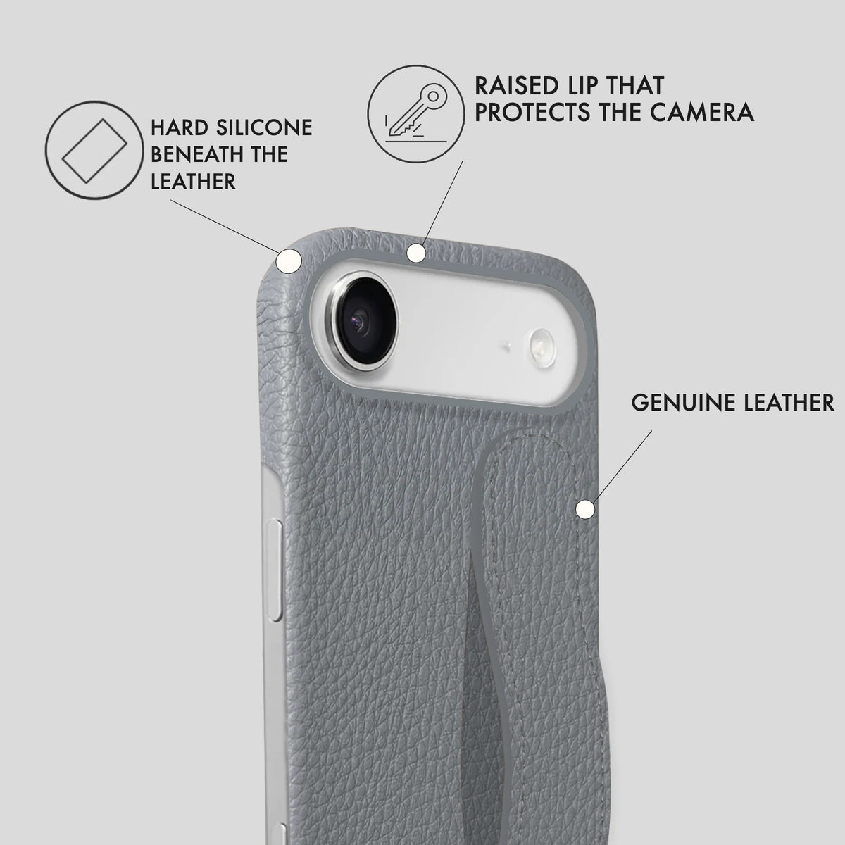 iPhone 17 Air Leather Case — Ashe Handle