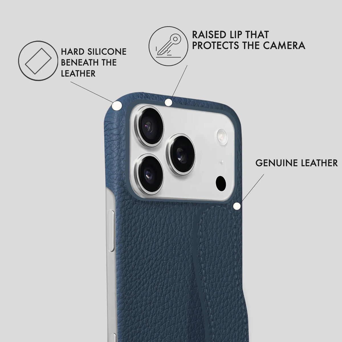iPhone 17 Pro Leather Case — Ashe Handle